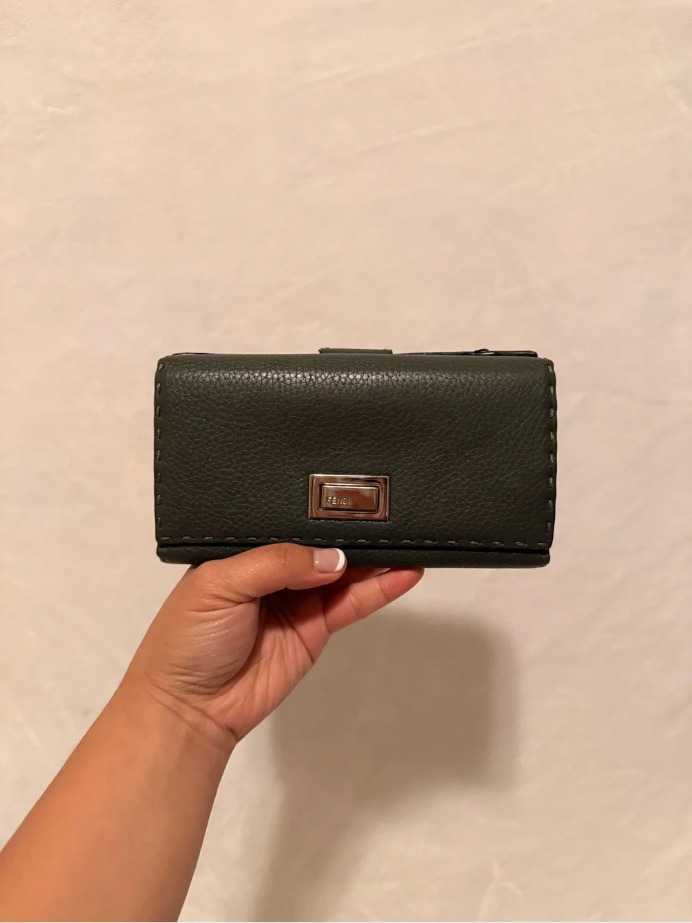 Fendi Selleria Peekaboo Medium Bifold Wallet